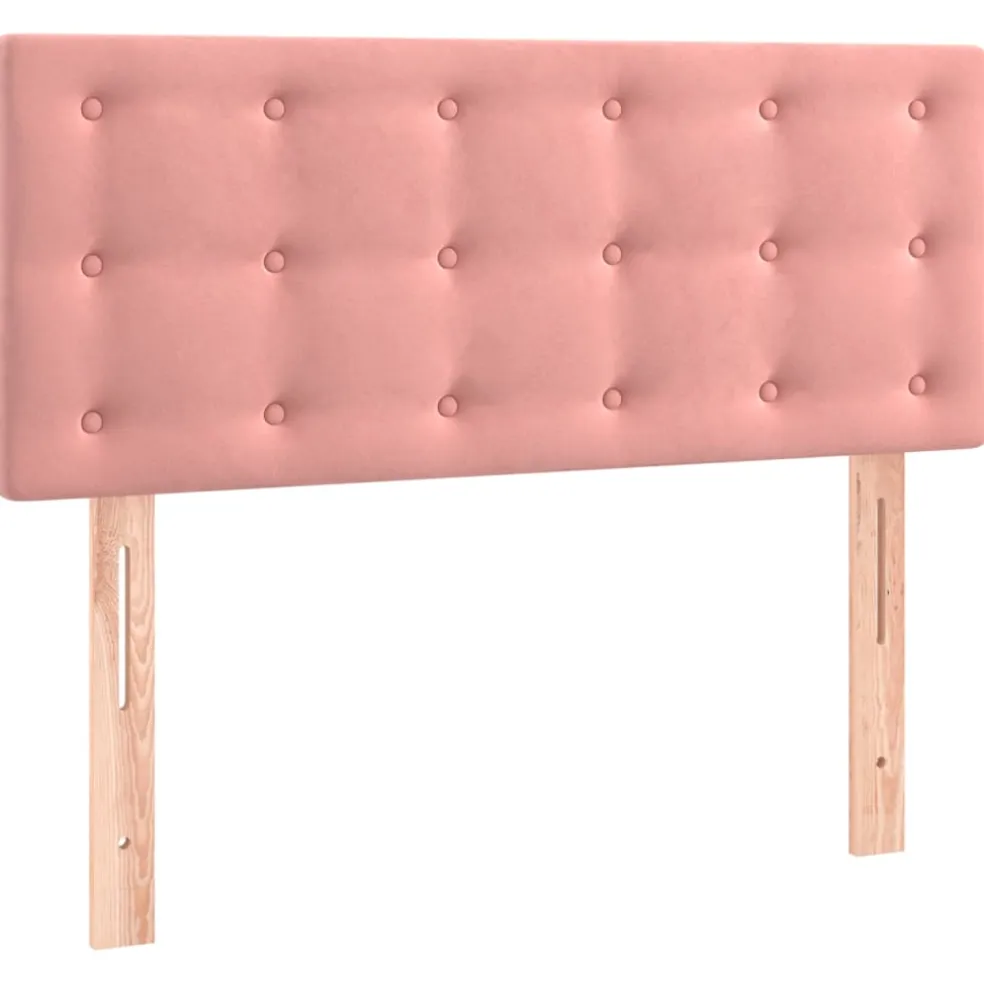 vidaXL Hoofdbord 80x5x78/88 cm fluweel roze