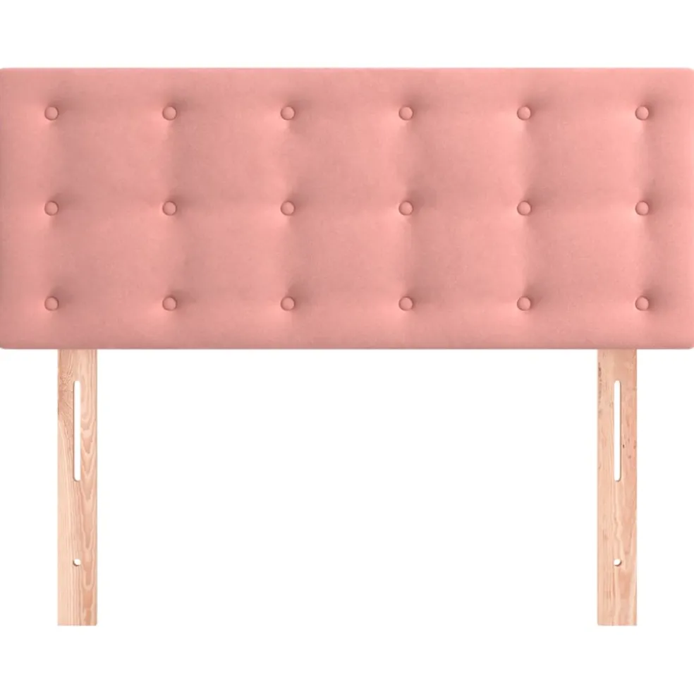 vidaXL Hoofdbord 80x5x78/88 cm fluweel roze