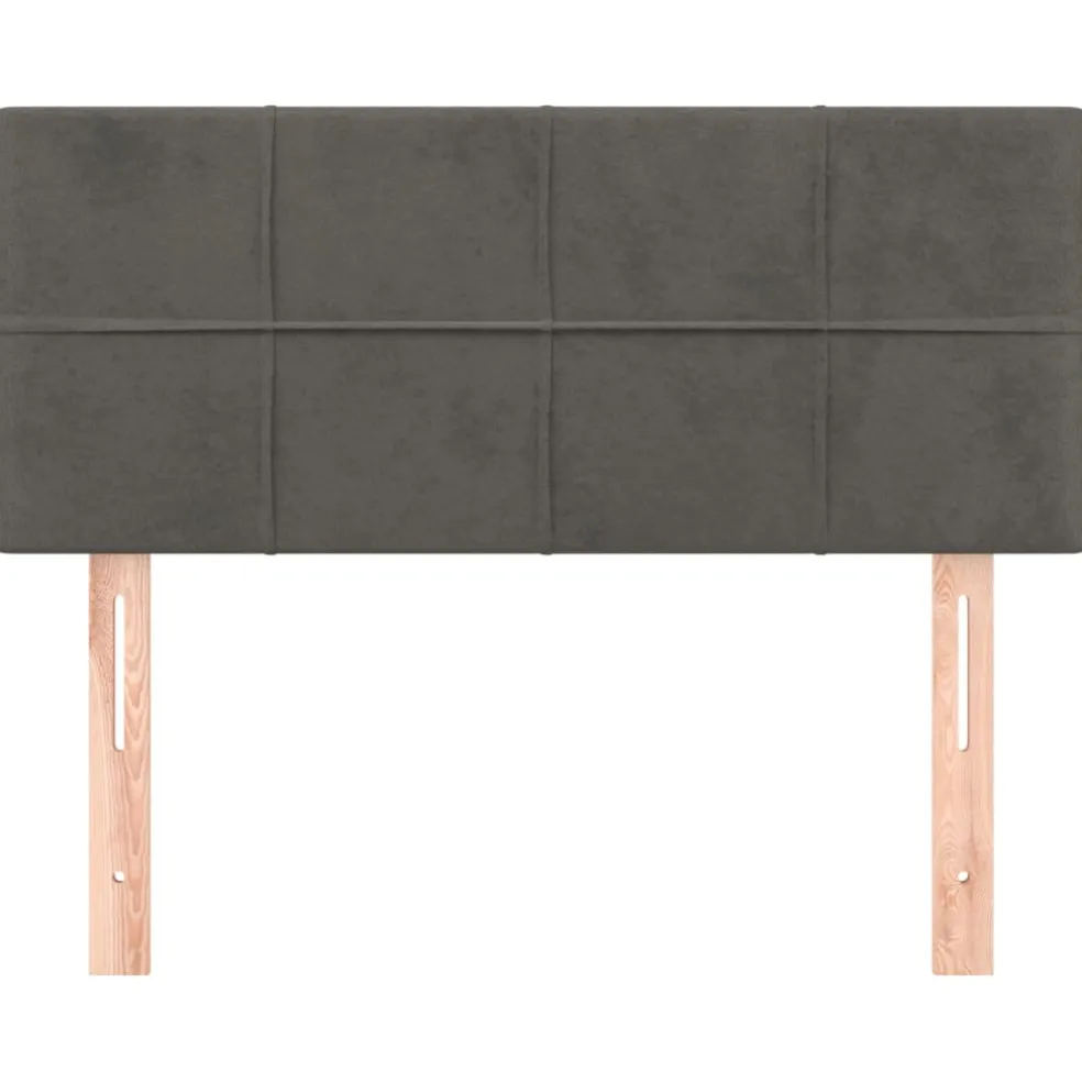 vidaXL Hoofdbord 80x5x78/88 cm fluweel donkergrijs