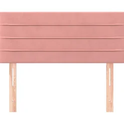 vidaXL Hoofdbord 80x5x78/88 cm fluweel roze