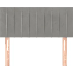 vidaXL Hoofdbord 90x5x78/88 cm fluweel lichtgrijs