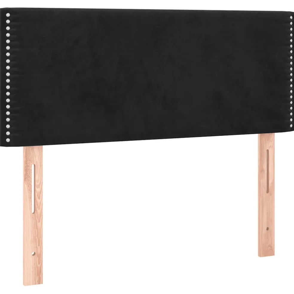 vidaXL Hoofdbord 90x5x78/88 cm fluweel zwart