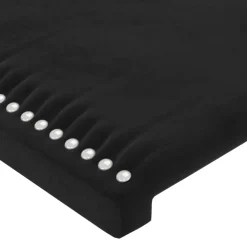 vidaXL Hoofdbord 90x5x78/88 cm fluweel zwart