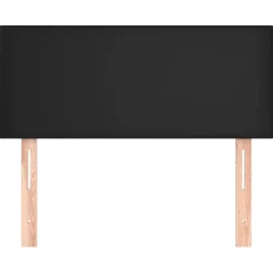 vidaXL Hoofdbord 80x5x78/88 cm kunstleer zwart