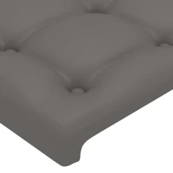 vidaXL Hoofdbord 80x5x78/88 cm kunstleer grijs