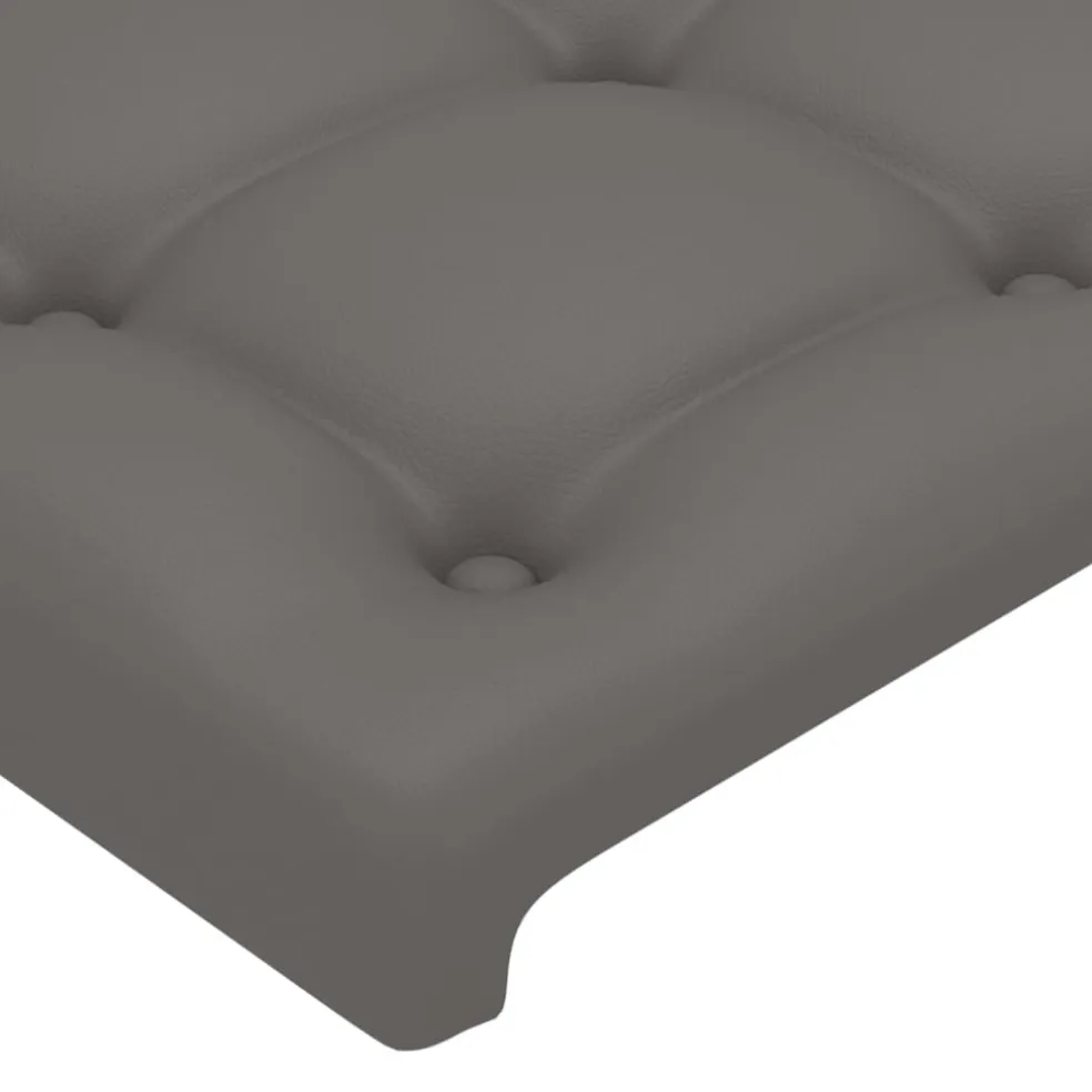vidaXL Hoofdbord 80x5x78/88 cm kunstleer grijs