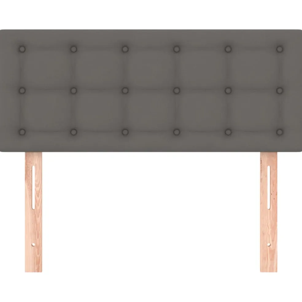 vidaXL Hoofdbord 80x5x78/88 cm kunstleer grijs