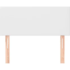 vidaXL Hoofdbord 80x5x78/88 cm kunstleer wit