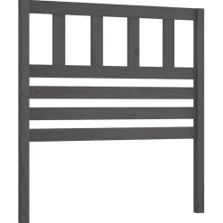 vidaXL Hoofdbord 81x4x100 cm massief grenenhout grijs