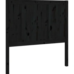 vidaXL Hoofdbord 95,5x4x100 cm massief grenenhout zwart