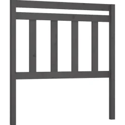 vidaXL Hoofdbord 81x4x100 cm massief grenenhout grijs