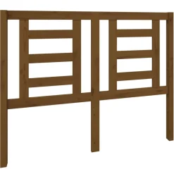 vidaXL Hoofdbord 126x4x100 cm massief grenenhout honingbruin