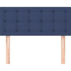 vidaXL Hoofdbord 80x5x78/88 cm stof blauw