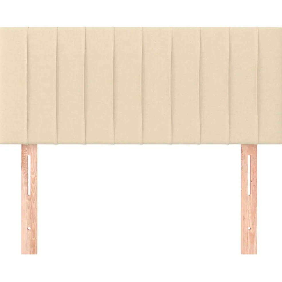 vidaXL Hoofdbord 80x5x78/88 cm stof crèmekleurig