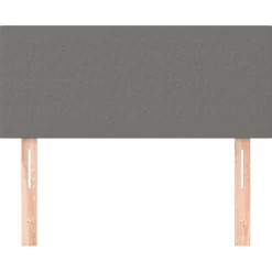 vidaXL Hoofdbord 80x5x78/88 cm stof donkergrijs