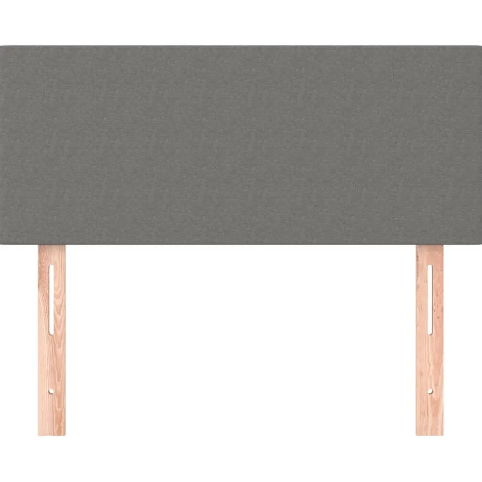 vidaXL Hoofdbord 80x5x78/88 cm stof donkergrijs