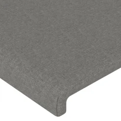 vidaXL Hoofdbord 80x5x78/88 cm stof donkergrijs