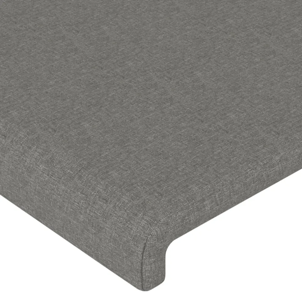 vidaXL Hoofdbord 80x5x78/88 cm stof donkergrijs