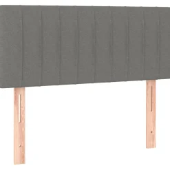 vidaXL Hoofdbord 80x5x78/88 cm stof donkergrijs