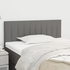 vidaXL Hoofdbord 80x5x78/88 cm stof donkergrijs