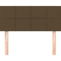 vidaXL Hoofdbord 80x5x78/88 cm stof donkerbruin
