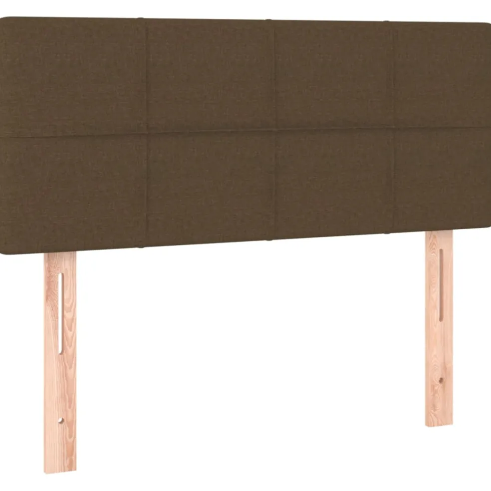 vidaXL Hoofdbord 80x5x78/88 cm stof donkerbruin