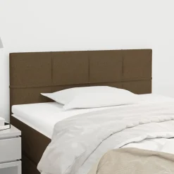 vidaXL Hoofdbord 80x5x78/88 cm stof donkerbruin