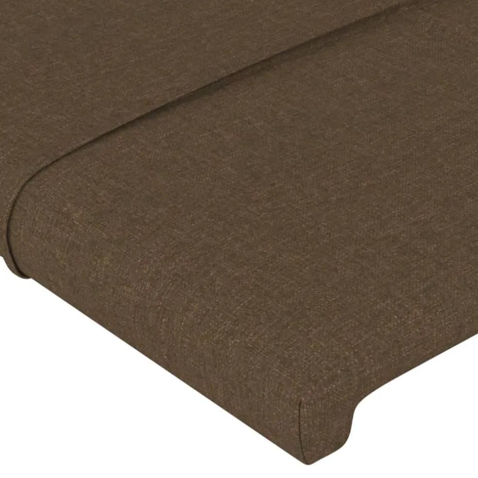 vidaXL Hoofdbord 80x5x78/88 cm stof donkerbruin