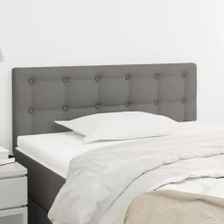 vidaXL Hoofdbord 80x5x78/88 cm stof donkergrijs