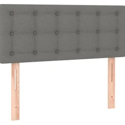 vidaXL Hoofdbord 80x5x78/88 cm stof donkergrijs