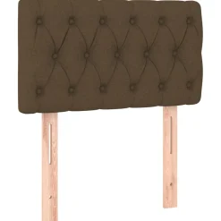vidaXL Hoofdbord 80x7x78/88 cm stof donkerbruin