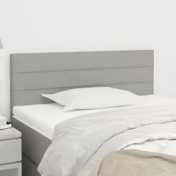 vidaXL Hoofdbord 80x5x78/88 cm stof lichtgrijs
