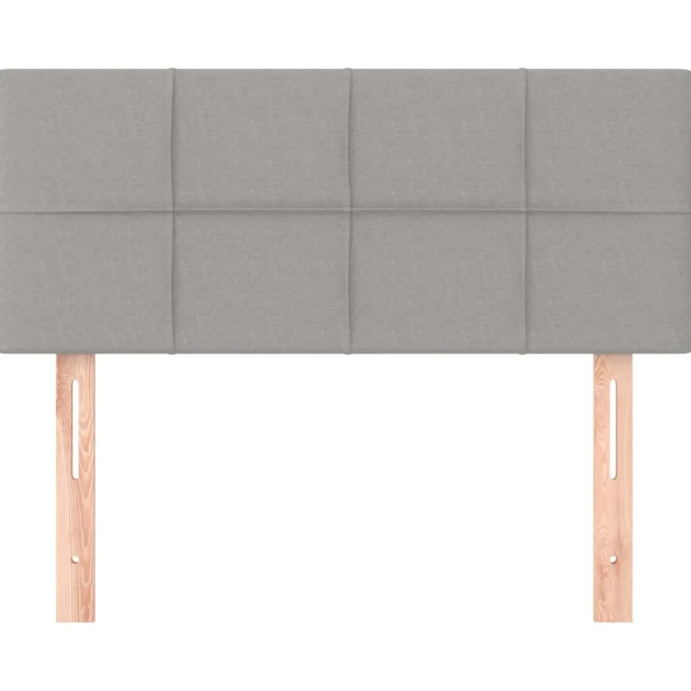 vidaXL Hoofdbord 80x5x78/88 cm stof lichtgrijs