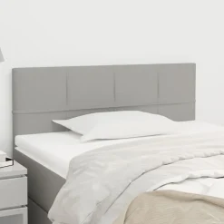 vidaXL Hoofdbord 80x5x78/88 cm stof lichtgrijs