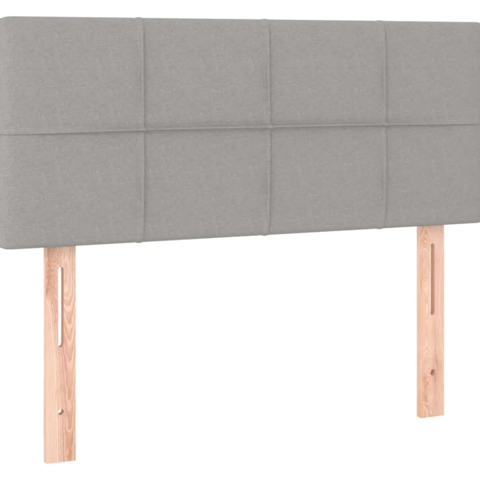 vidaXL Hoofdbord 80x5x78/88 cm stof lichtgrijs