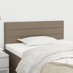 vidaXL Hoofdbord 80x5x78/88 cm stof taupe