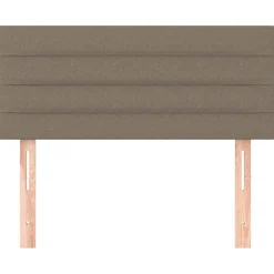 vidaXL Hoofdbord 80x5x78/88 cm stof taupe