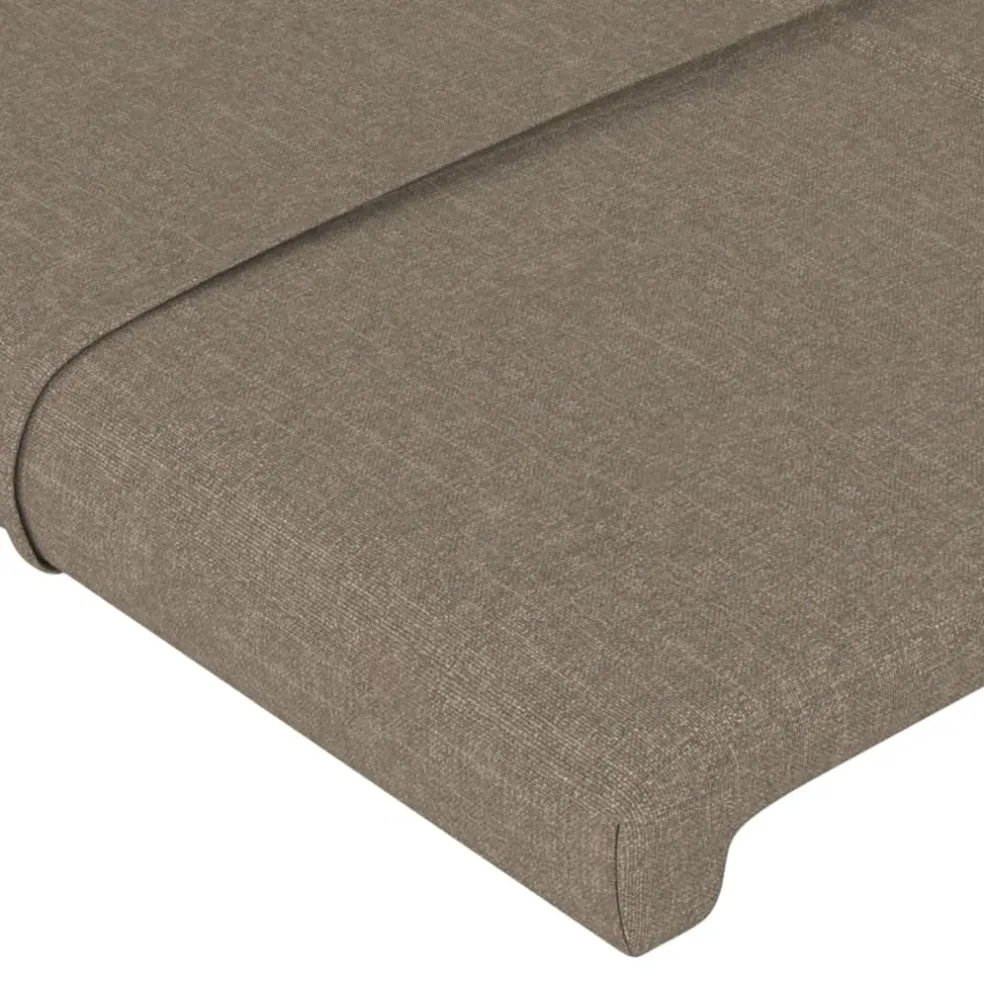 vidaXL Hoofdbord 80x5x78/88 cm stof taupe