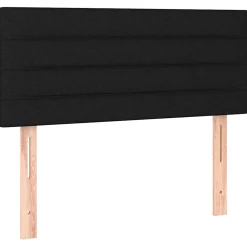 vidaXL Hoofdbord 80x5x78/88 cm stof zwart