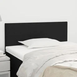 vidaXL Hoofdbord 80x5x78/88 cm stof zwart