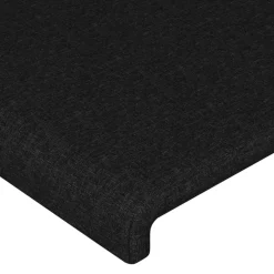 vidaXL Hoofdbord 80x5x78/88 cm stof zwart
