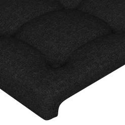vidaXL Hoofdbord 80x5x78/88 cm stof zwart