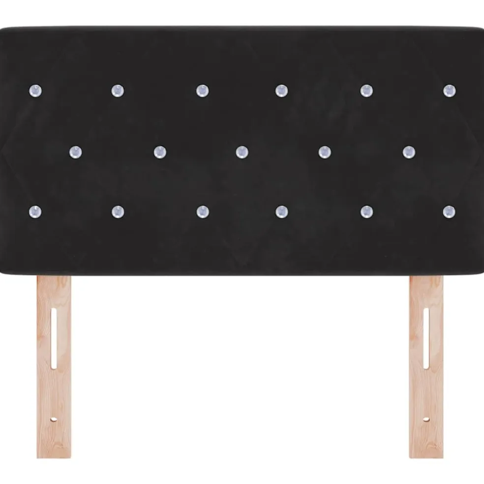 vidaXL Hoofdbord Zwart 80 cm Fluweel