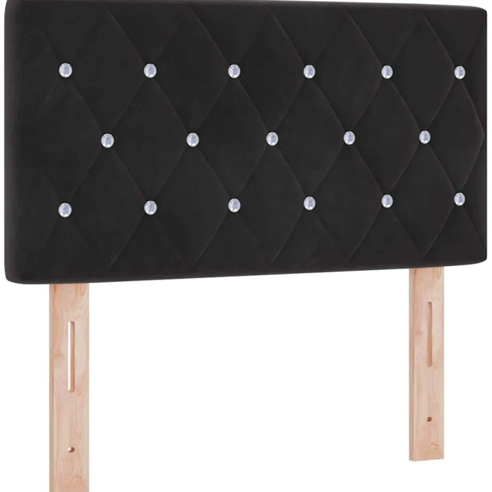 vidaXL Hoofdbord Zwart 80 cm Fluweel