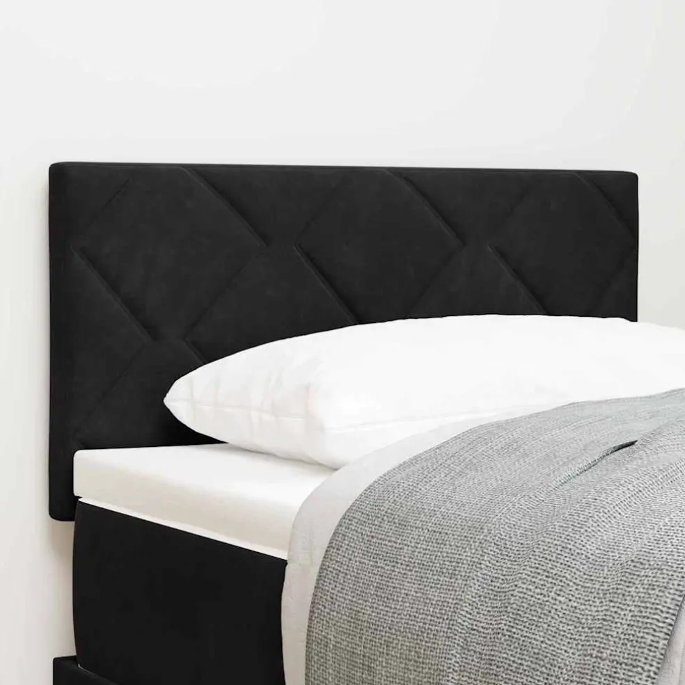 vidaXL Hoofdbord Zwart 80 cm Fluweel