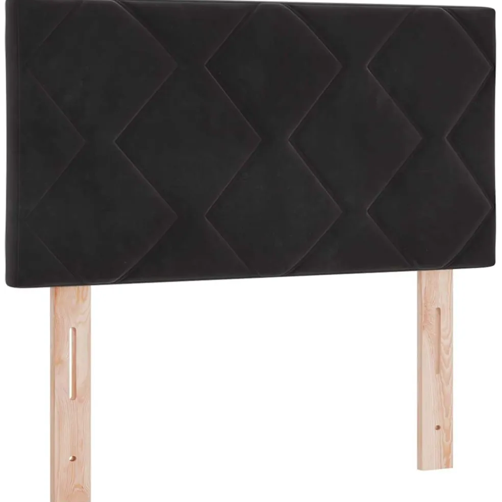 vidaXL Hoofdbord Zwart 80 cm Fluweel