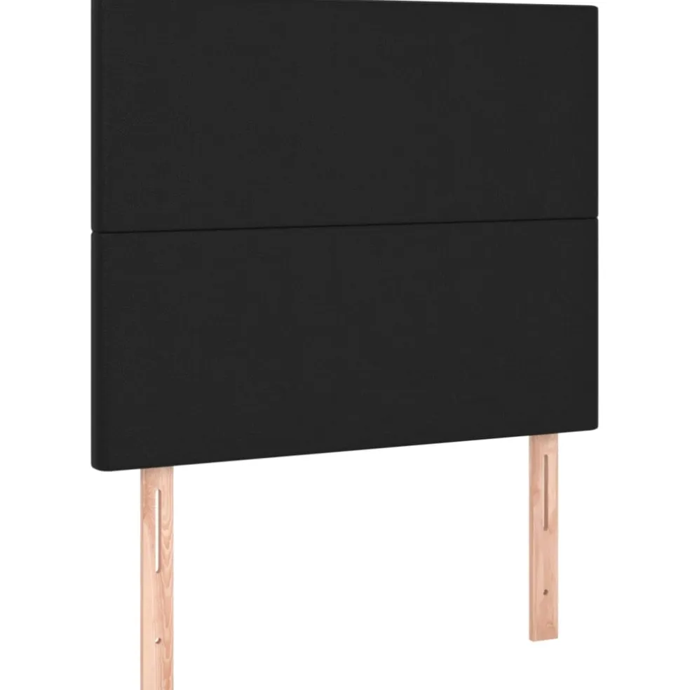 vidaXL Hoofdbord zwart 80x5x118/128 cm kunstleer