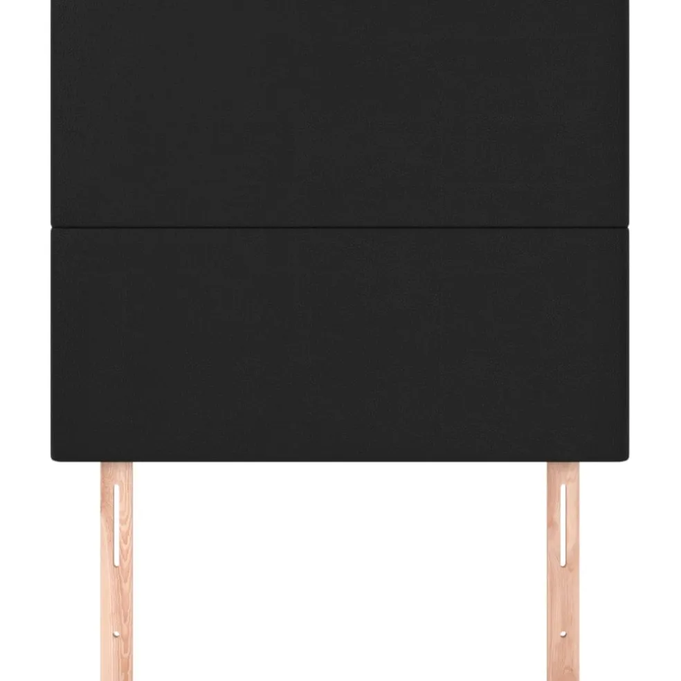 vidaXL Hoofdbord zwart 80x5x118/128 cm kunstleer