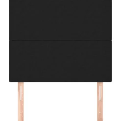 vidaXL Hoofdbord zwart 80x5x118/128 cm stof
