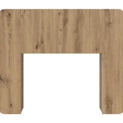 vidaXL Hoofdeinde kas Artisanaal eiken 80 cm Bewerkt hout